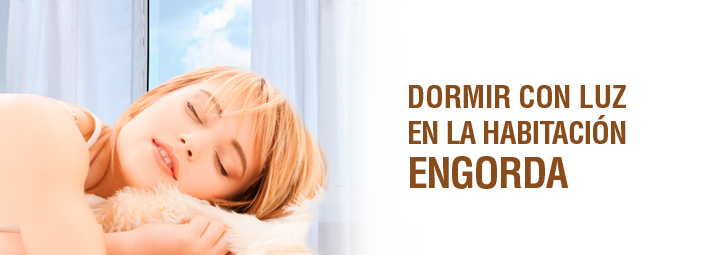 Dormir con luz en la habitación engorda