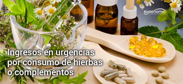 Ingresos en urgencias por consumo de hierbas o complementos 